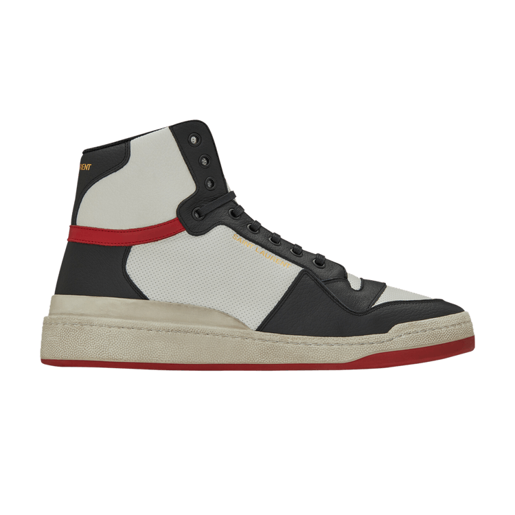 Achetez des Saint Laurent SL 24 Mid Optic White Black 610618 1JZC0 9670 GOAT FR
