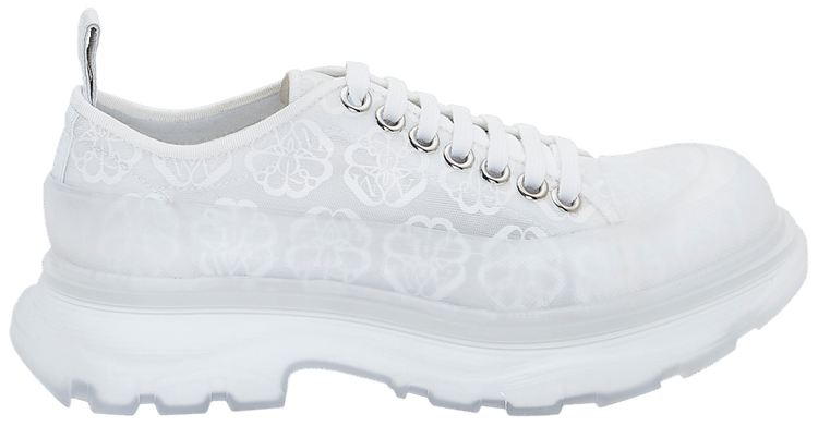Alexander McQueen Wmns Tread Slick White Transparent