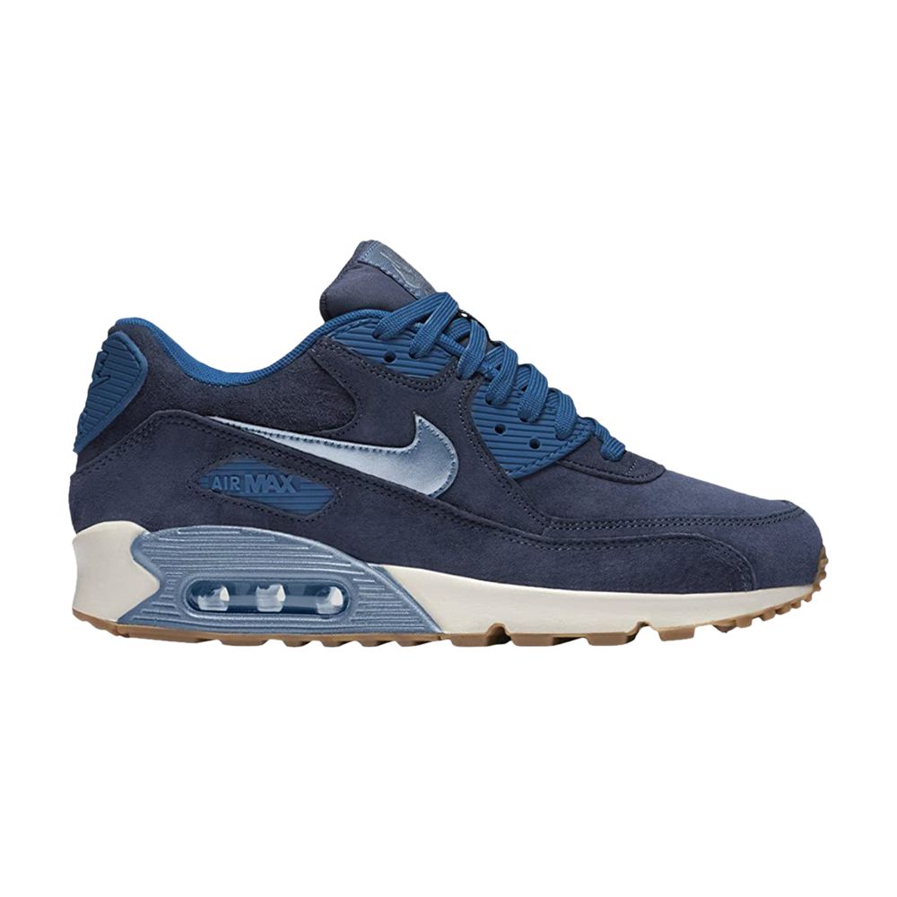 Nike Wmns Air Max 90 Premium Suede 'Midnight Navy Gum' | Blue | Women's Size 6 - 818598-400