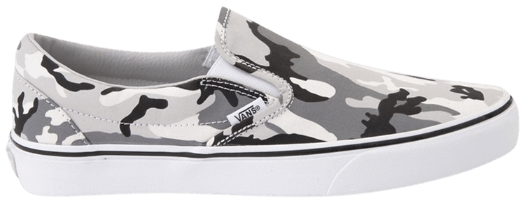 Vans Classic Slip On Grey Camo