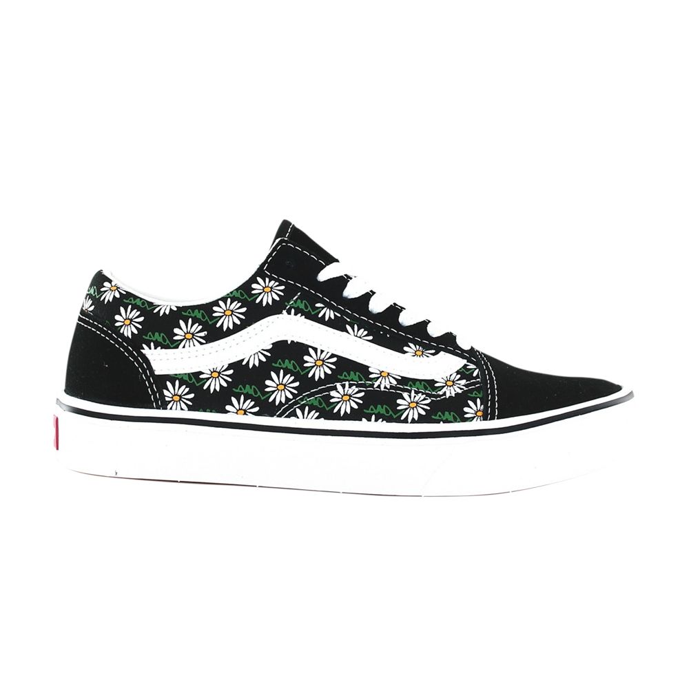 Pre-owned Vans Comfycush Old Skool 'scribble Flower' In Black