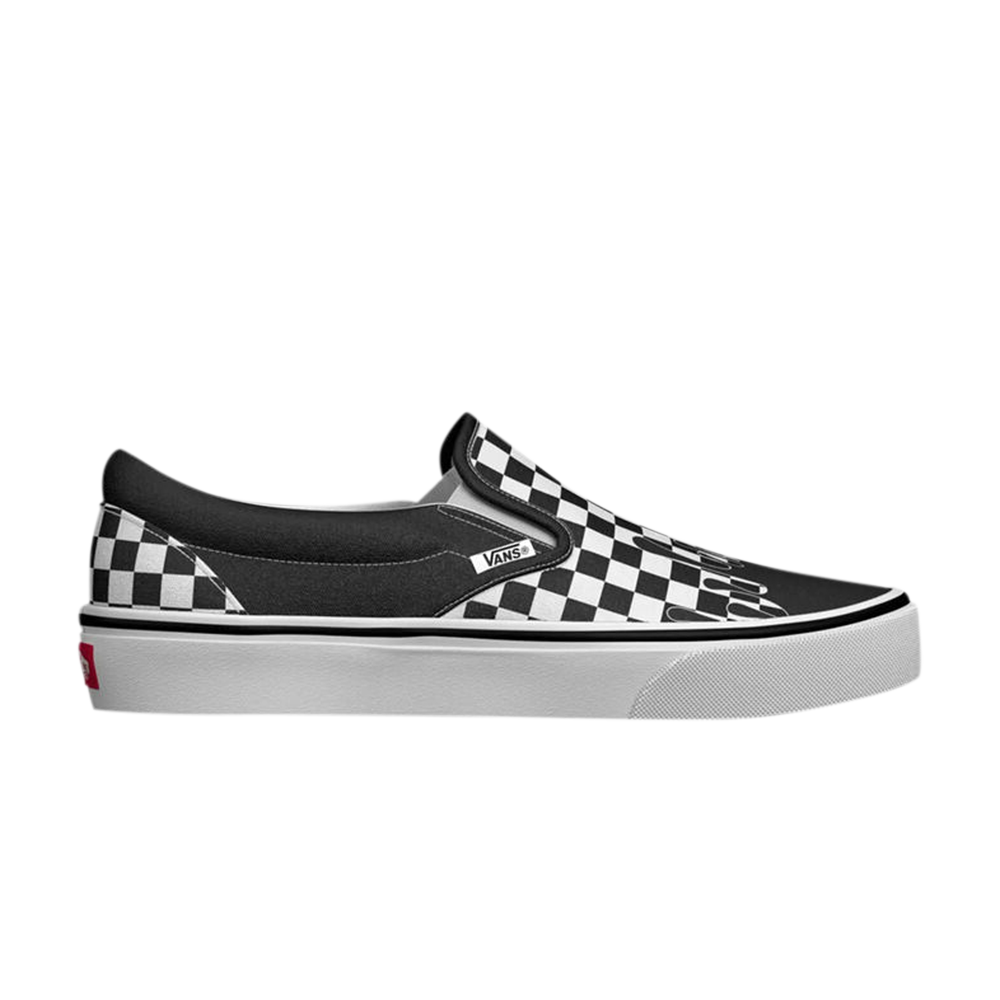Pre-owned Vans Classic Slip-on 'paint Drip Checkerboard' In Black