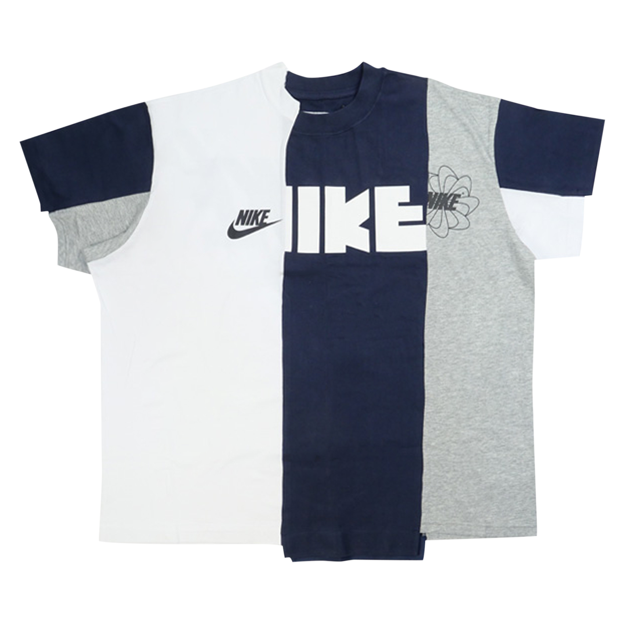 Pre-owned Nike X Sacai Hybrid T-shirt 'canyon Gold/obsidian' In Grey