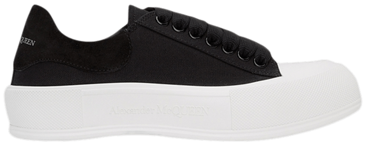 alexander mcqueen メンズPLIMSOLEスニーカー_654594 W4MVH 1497 Buy Alexander McQueen Deck Plimsoll Low 'Black White