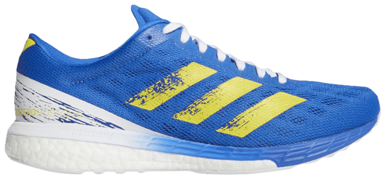 Adidas Wmns Adizero Boston 9 Blue Yellow