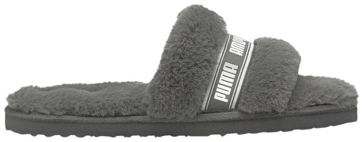 Puma Wmns Fluff Slide Charcoal Grey