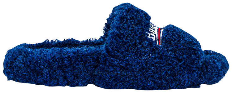 Balenciaga Wmns Furry Slides Blue