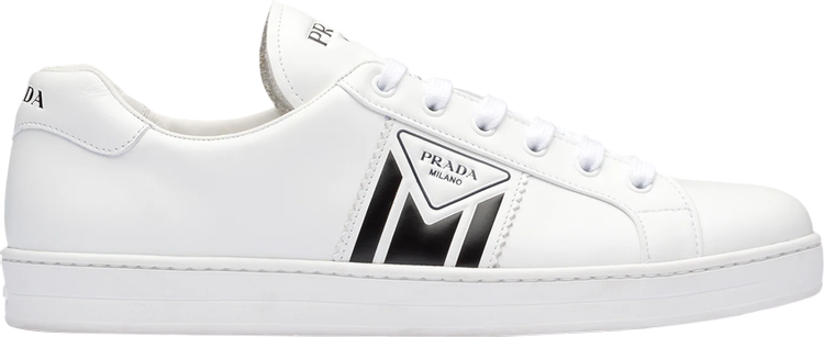 Buy Prada New Avenue Leather Low 'White Black' - 4E3544 3L8U F0964 | GOAT