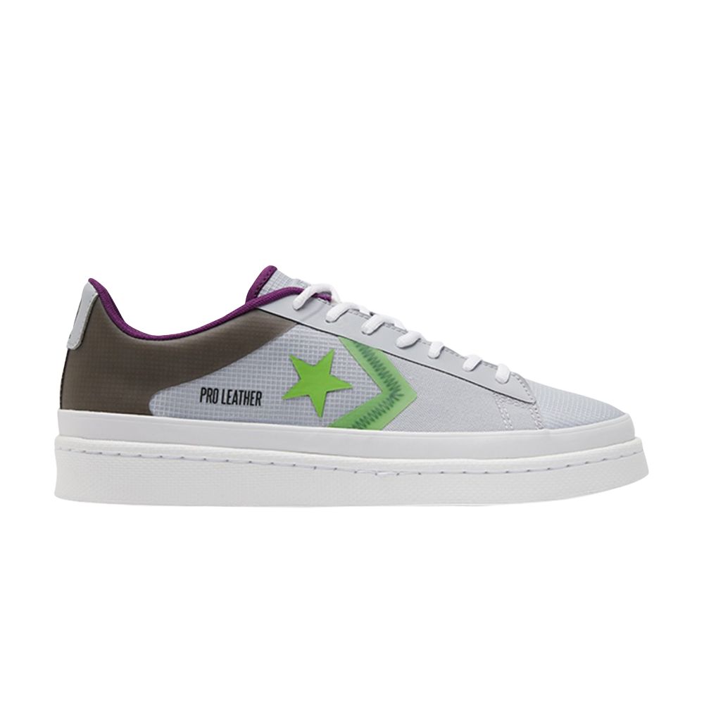 CONVERSE PRO LEATHER LOW 'MIAMI VIBEZ - GRAVEL BOLD WASABI'