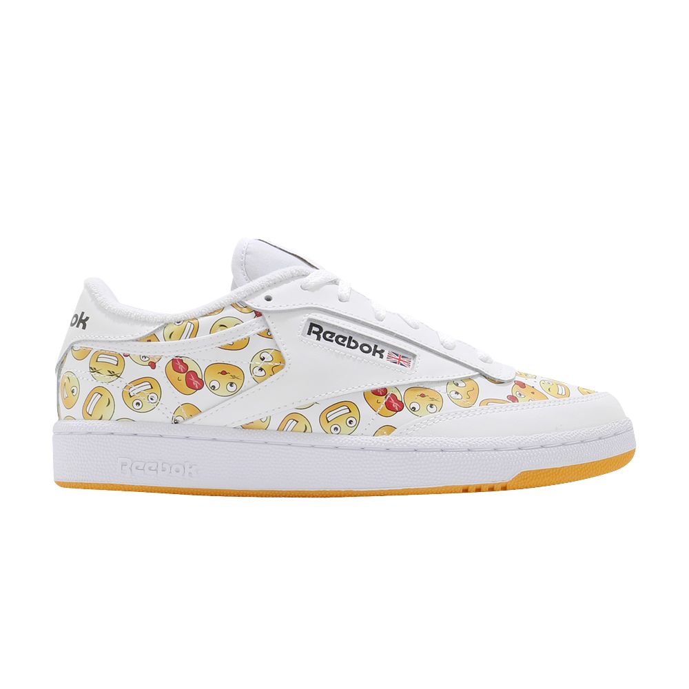 Pre-owned Reebok Club C 85 'emoji' In White