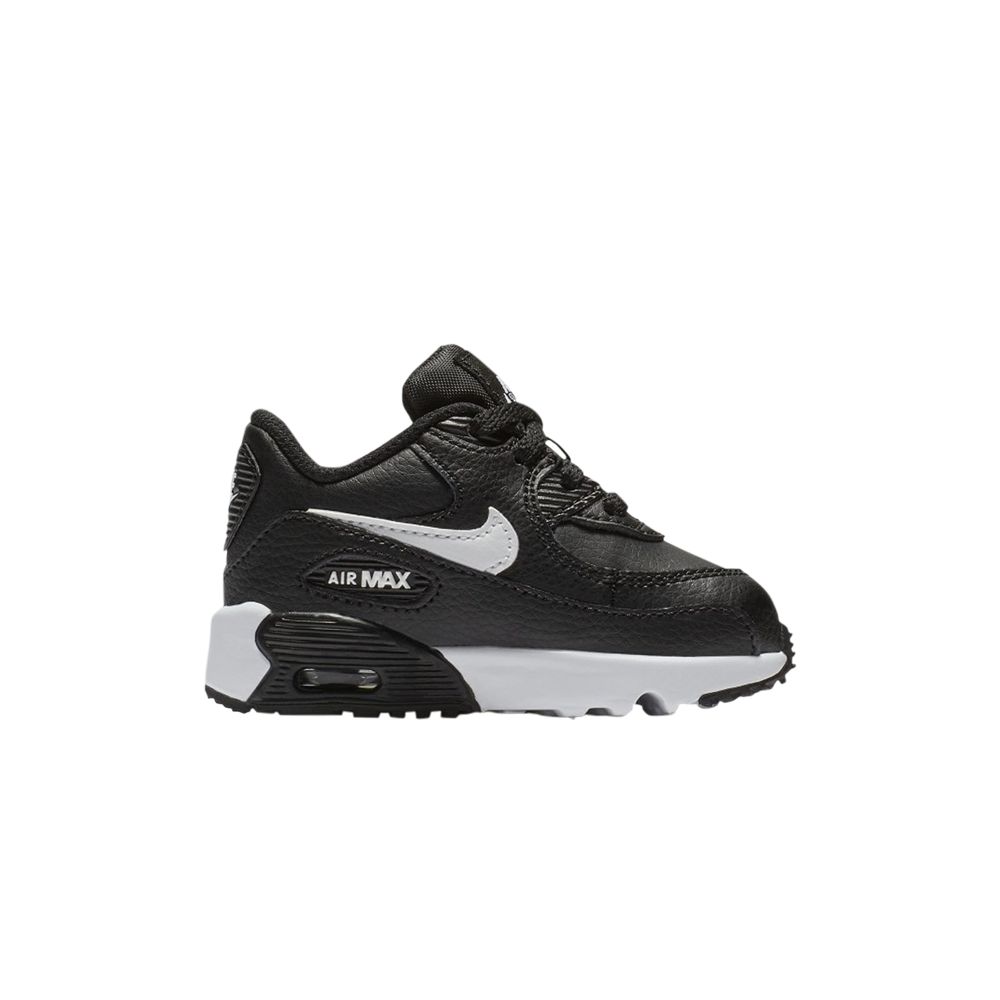 Pre-owned Nike Air Max 90 Leather Td 'black White' | Infant Size 6