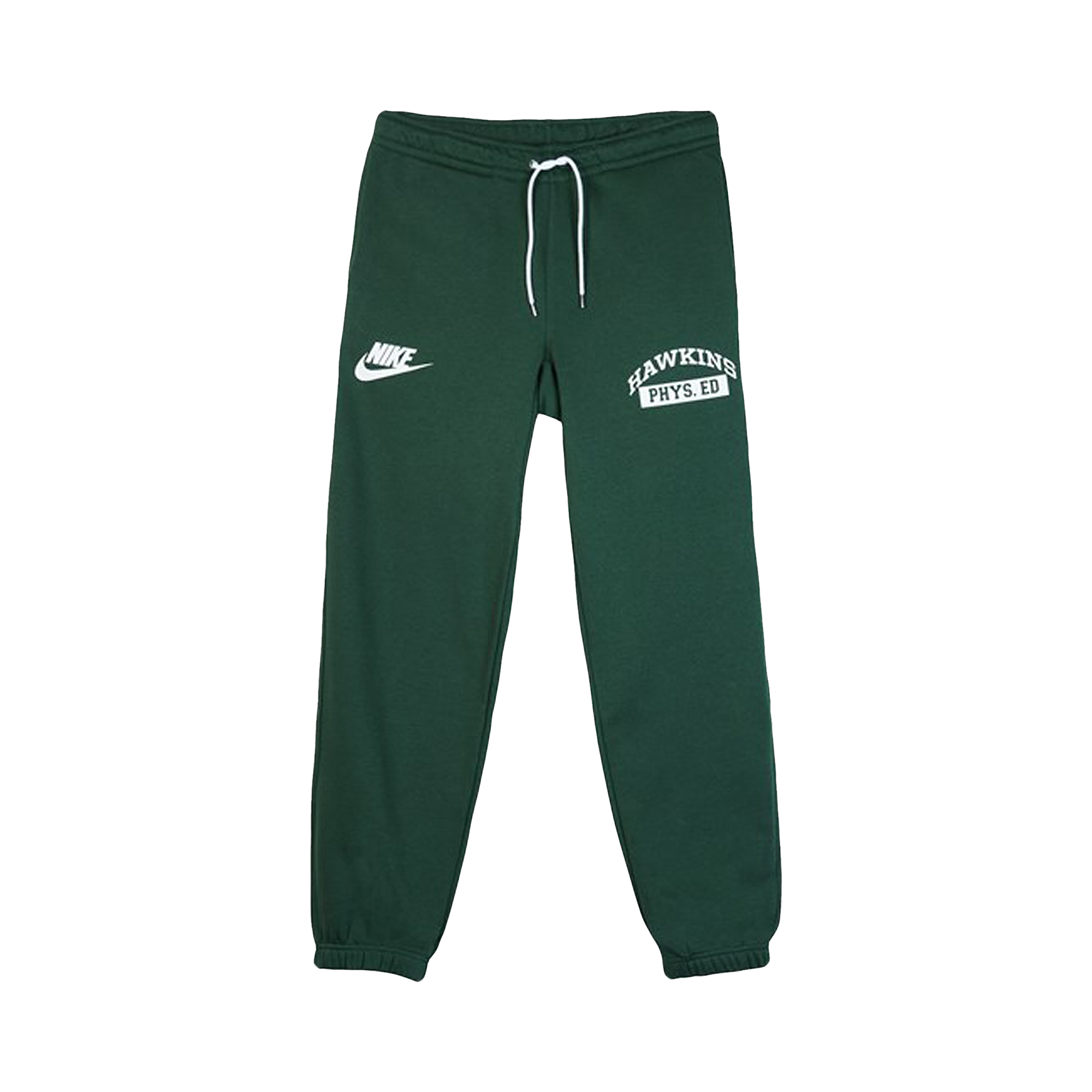 Pre-owned Nike X Stranger Things Hawkins High Sweatpant 'fir/white' In Green