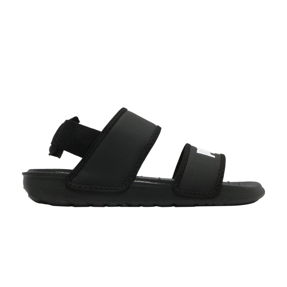 Pre-owned Puma Soft Sandal Little Kid 'black White' | Kid's Size 2