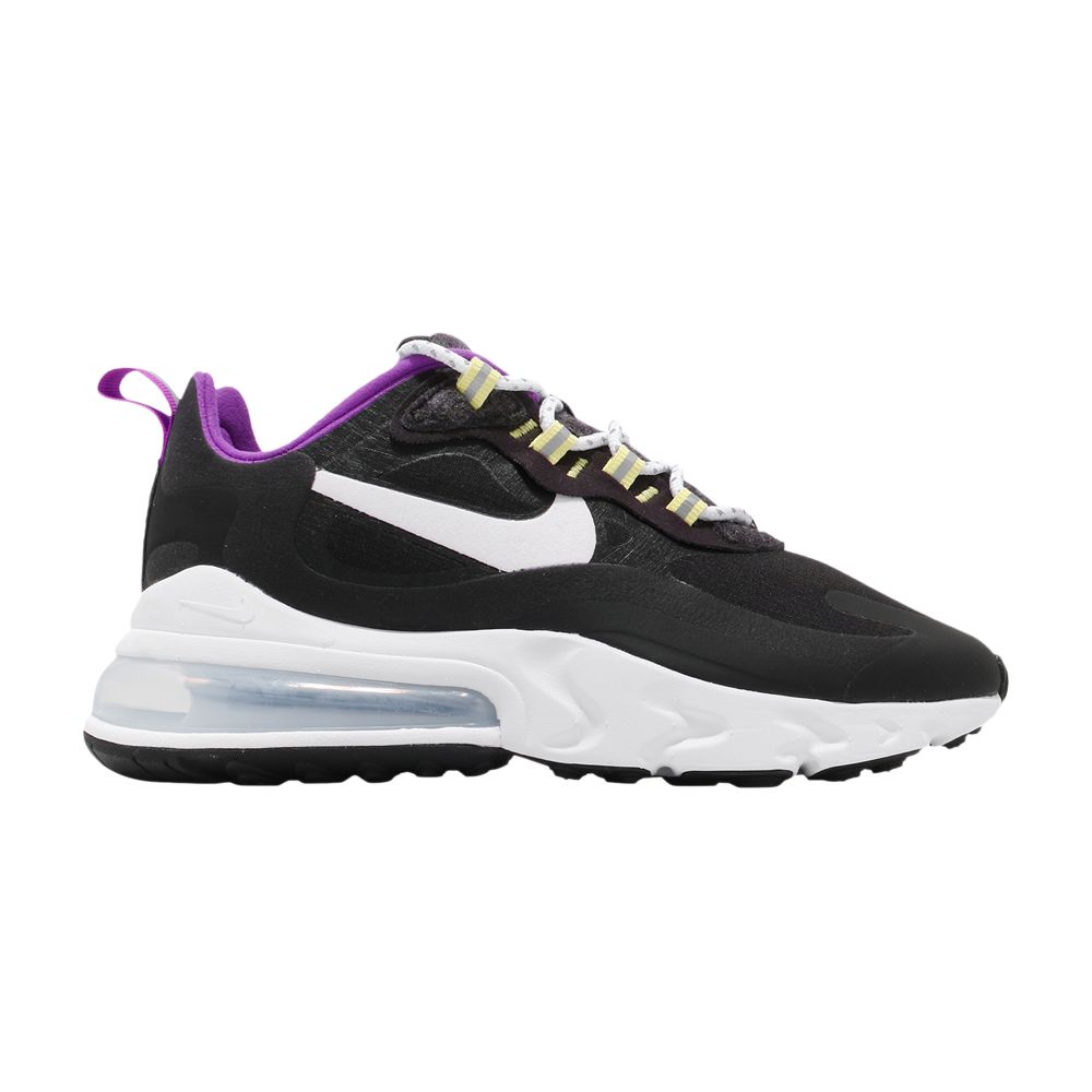 NIKE WMNS AIR MAX 270 REACT SE 'BLACK WHITE VIVID PURPLE'