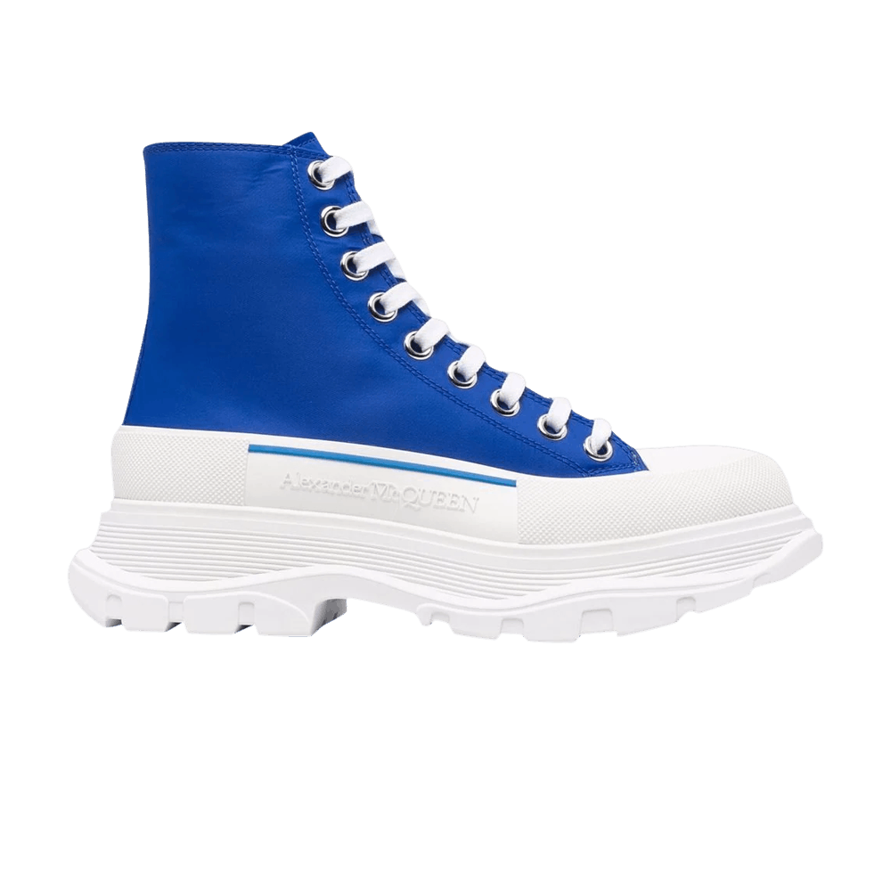 Blue alexander mcqueen boots clearance