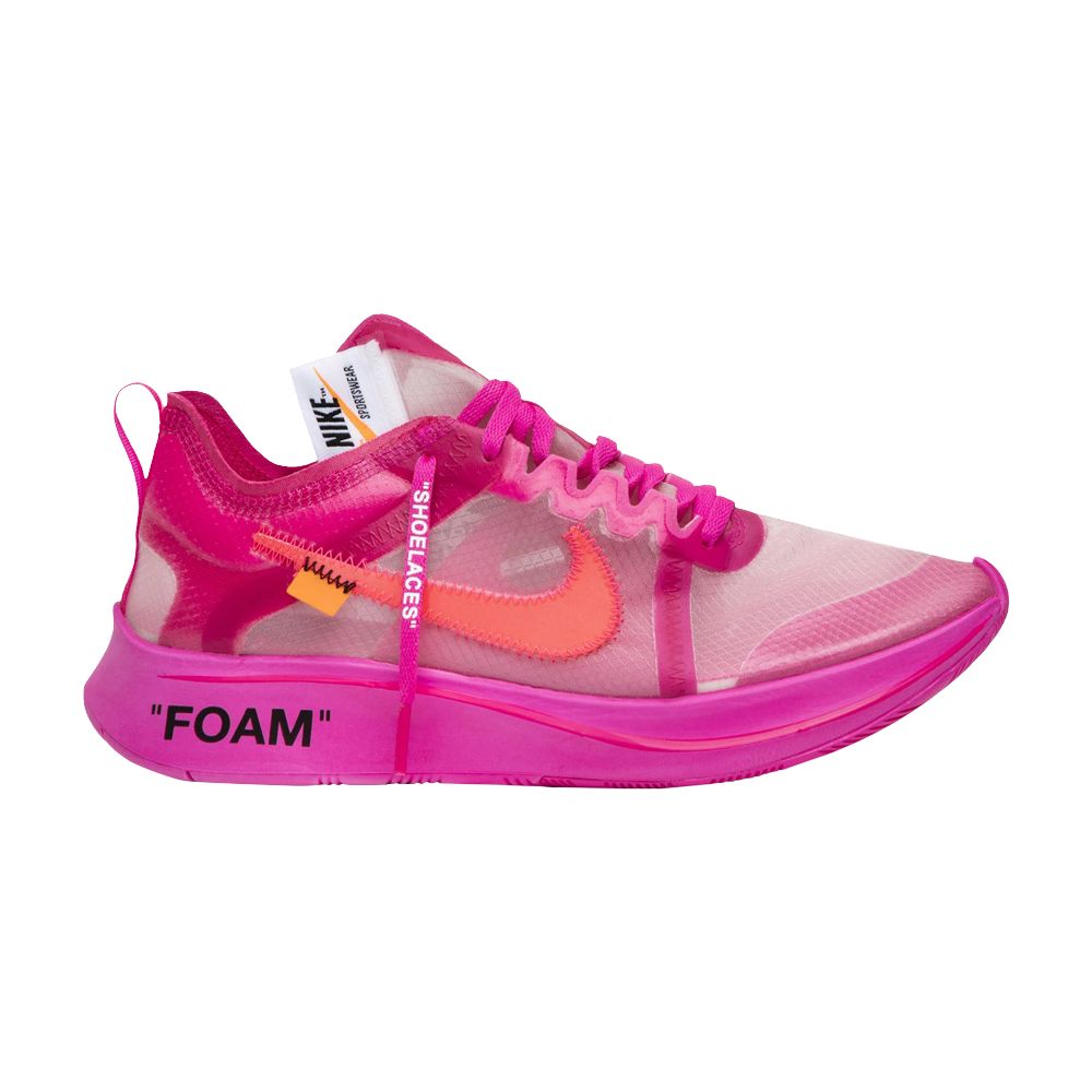 Nike Off-White x Zoom Fly SP 'Tulip Pink' Sample | Men's Size 11 - 857660-AJ4588-600-VJ