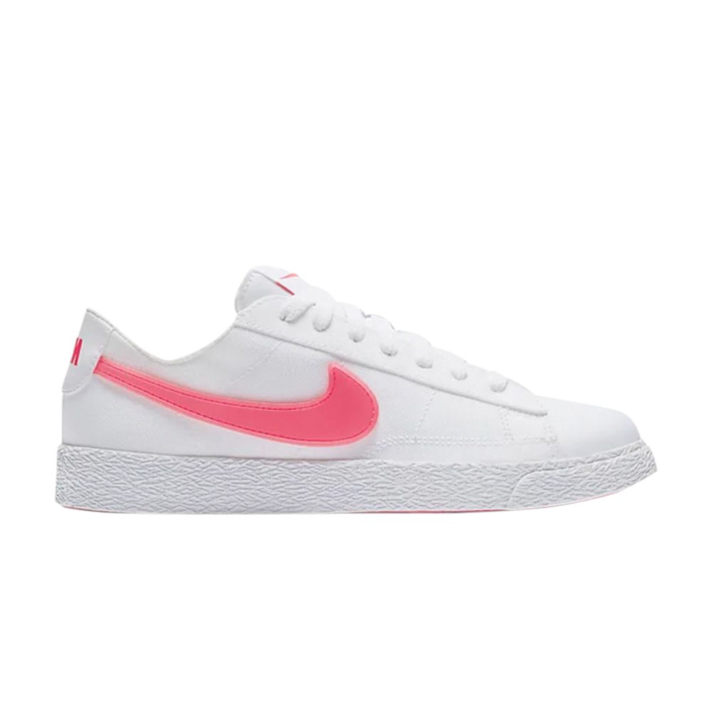 Pre-owned Nike Blazer Low Pop Gs 'white Rush Pink' | Kid's Size 5