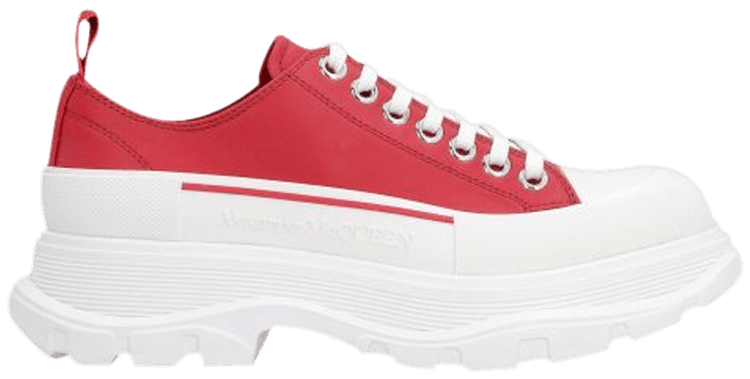 Alexander McQueen Wmns Tread Slick Lace Up Red