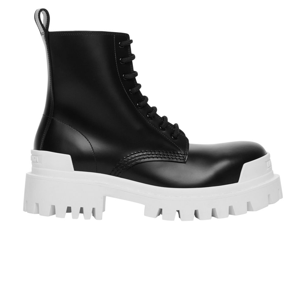 Balenciaga Strike Lace-Up Boot 'Black White' | Men's Size 40