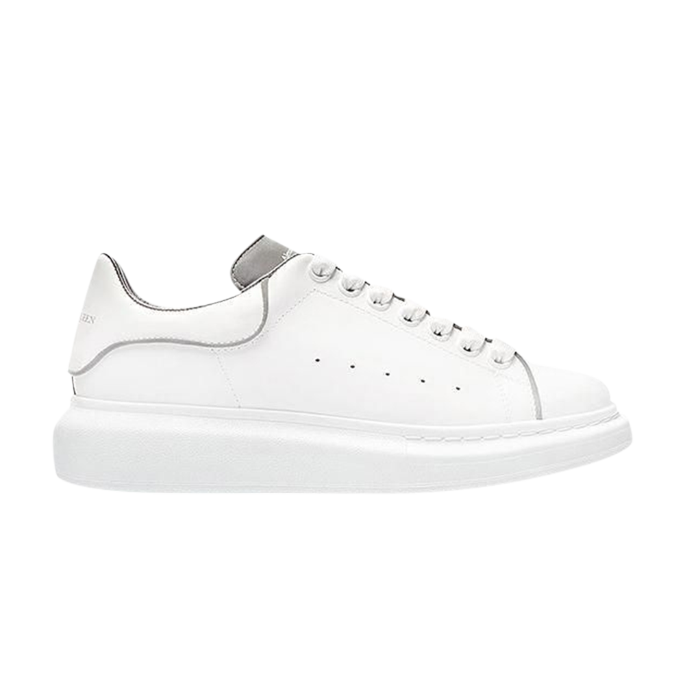 Alexander McQueen - Exaggerated-Sole Reflective-Trimmed Leather Sneakers -  White Alexander McQueen