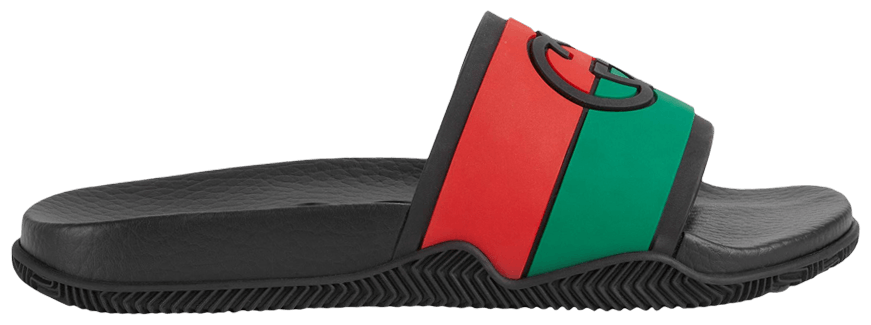 Buy Gucci Wmns Slide 'Interlocking G Black Red Green' 655461 JFA00