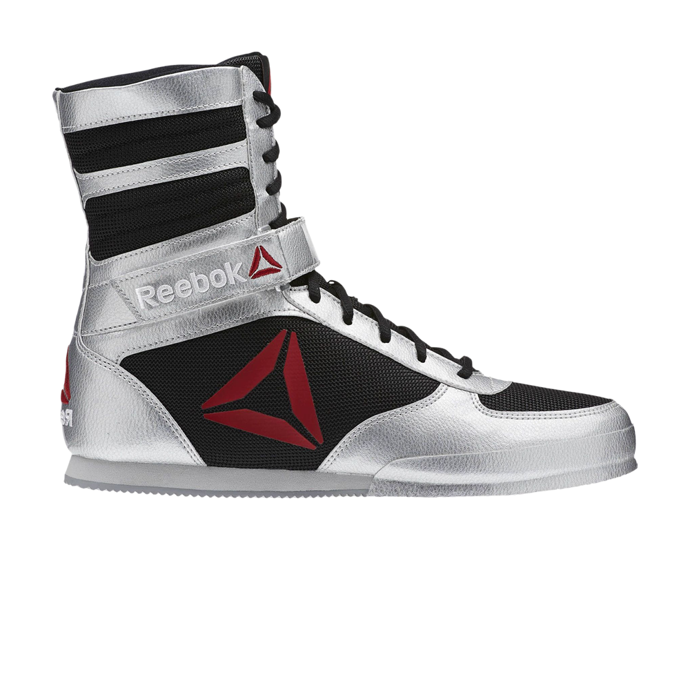 reebok boxing boots silver