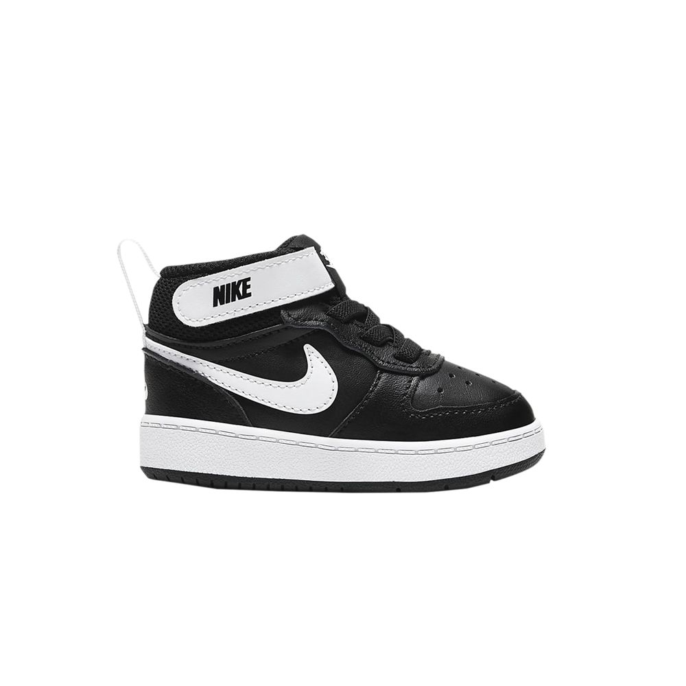Pre-owned Nike Court Borough Mid 2 Td 'black White' | Infant Size 5