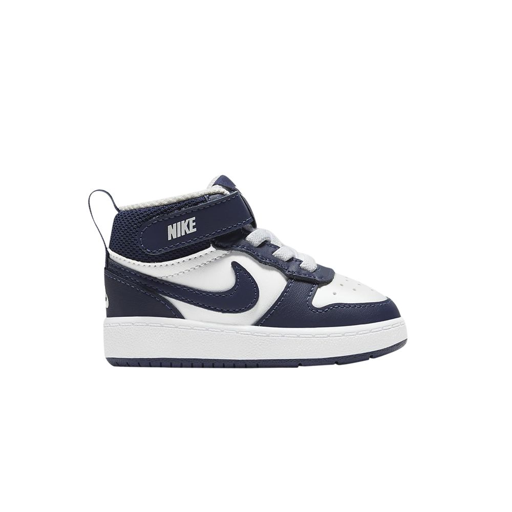 Pre-owned Nike Court Borough Mid 2 Td 'white Signal Blue' | Infant Size 8