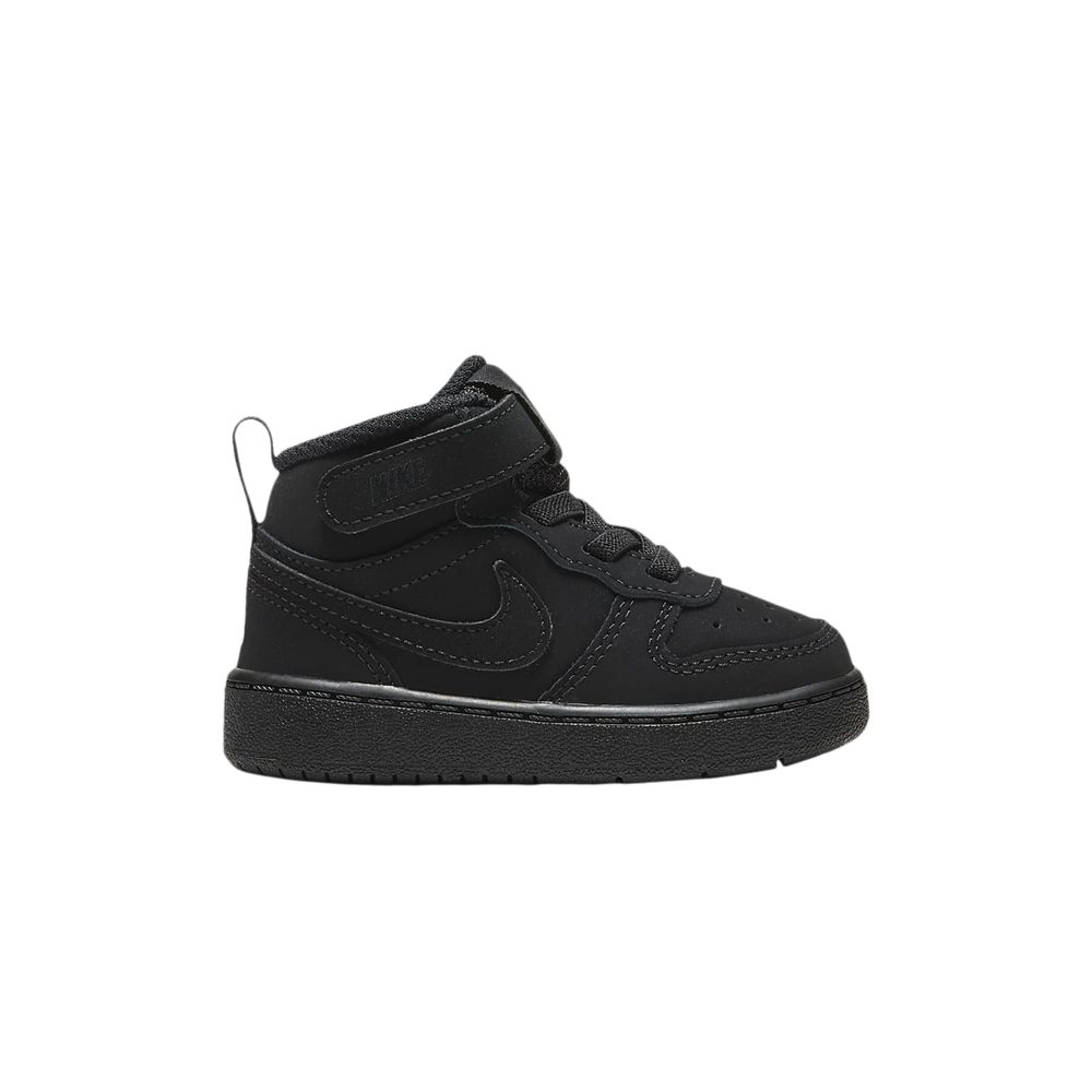 Pre-owned Nike Court Borough Mid 2 Td 'triple Black' | Infant Size 8