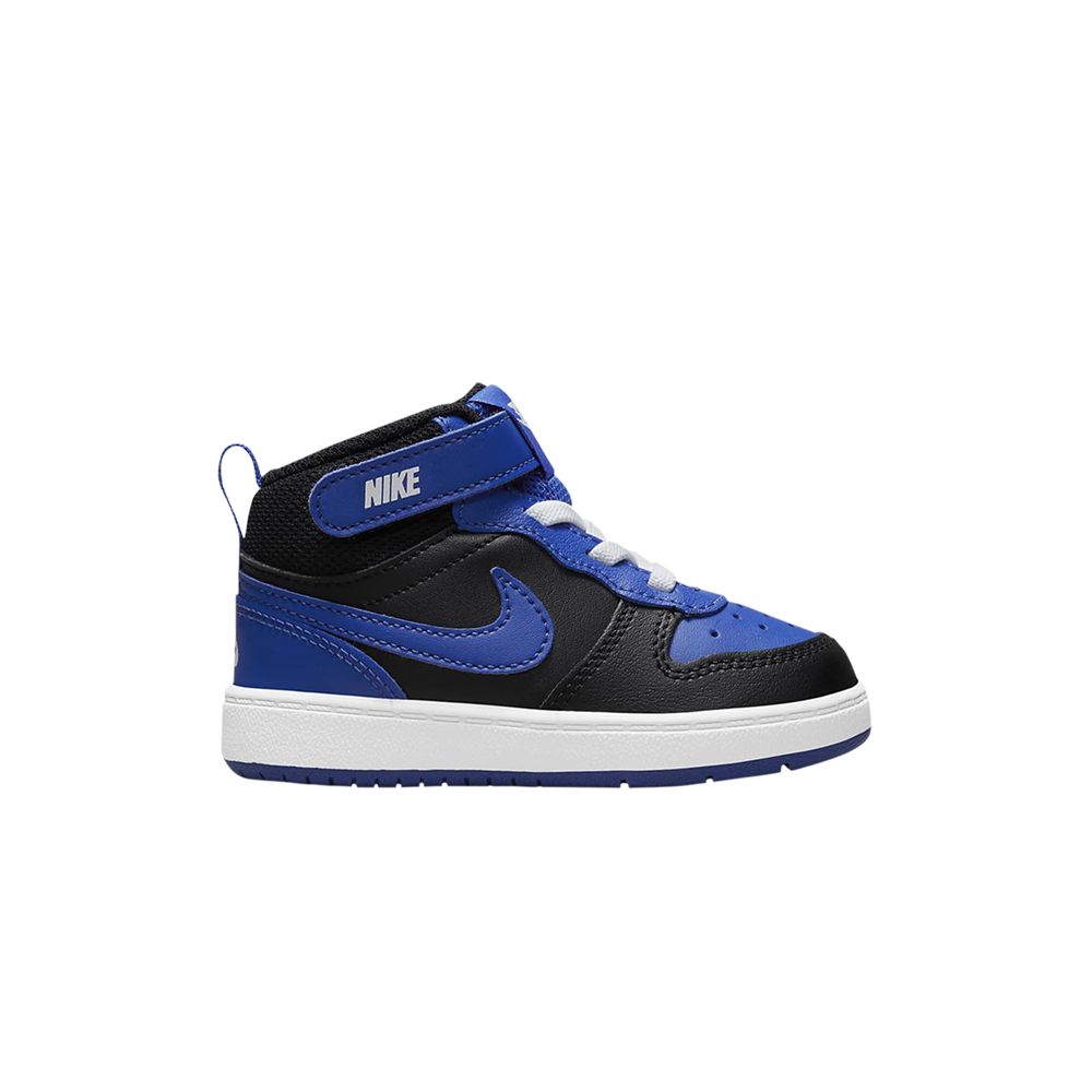 Pre-owned Nike Court Borough Mid 2 Td 'black Game Royal' | Blue | Infant Size 3