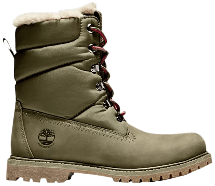 Timberland Wmns 6 Inch Premium Waterproof Warm Lined Boot Olive