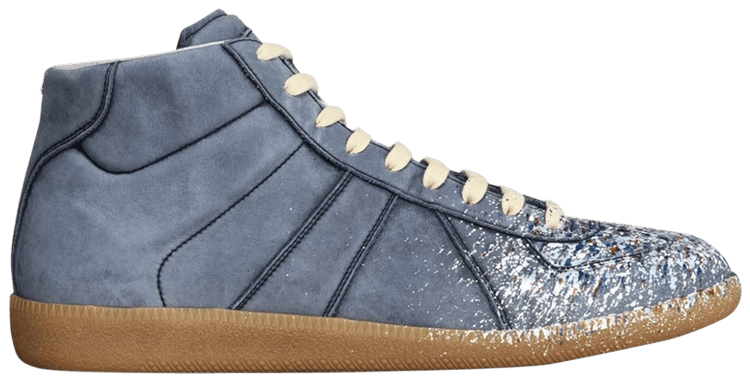 Buy Maison Margiela Replica High Paint Splatter Blue