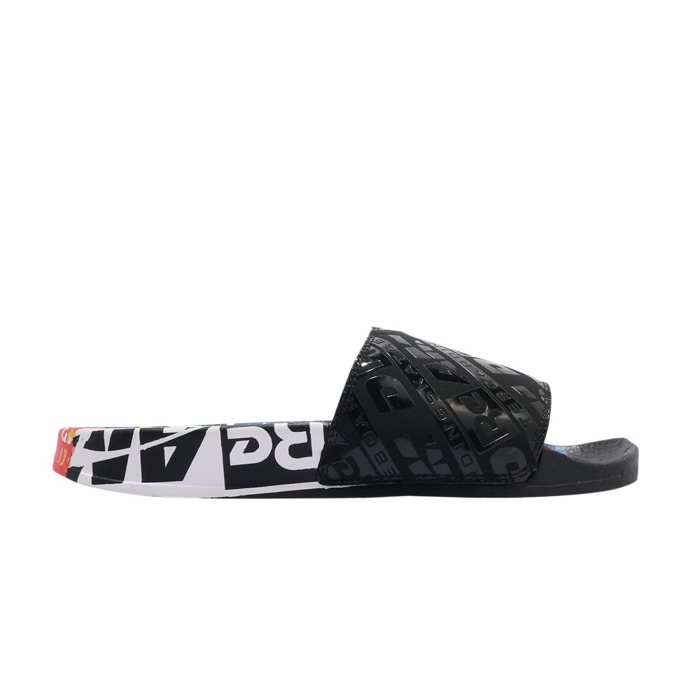 Pre-owned Reebok Blackeyepatch X Classic Slide 'black'