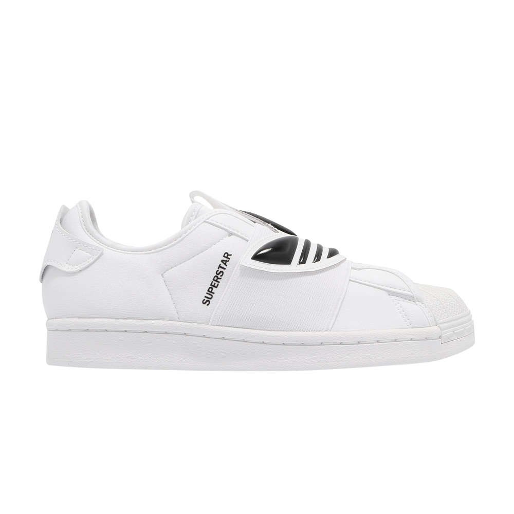 Pre-owned Adidas Originals Superstar Slip-on 'trefoil Band - White Black'
