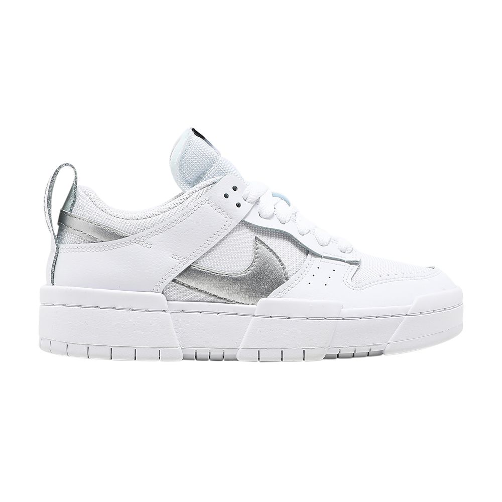 Nike Wmns Dunk Low Disrupt 'White Metallic Silver' | Women's Size 7.5