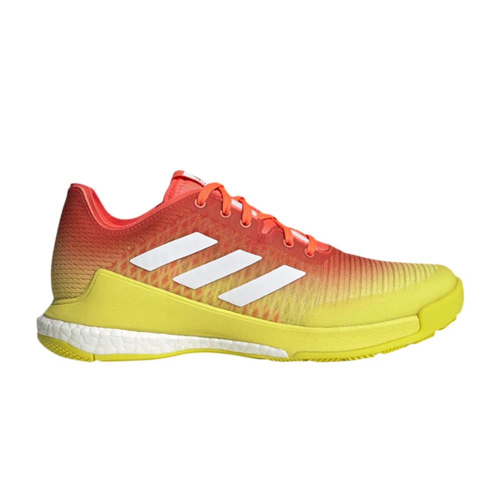 Pre-owned Adidas Originals Wmns Crazyflight 'solar Red Acid Yellow'