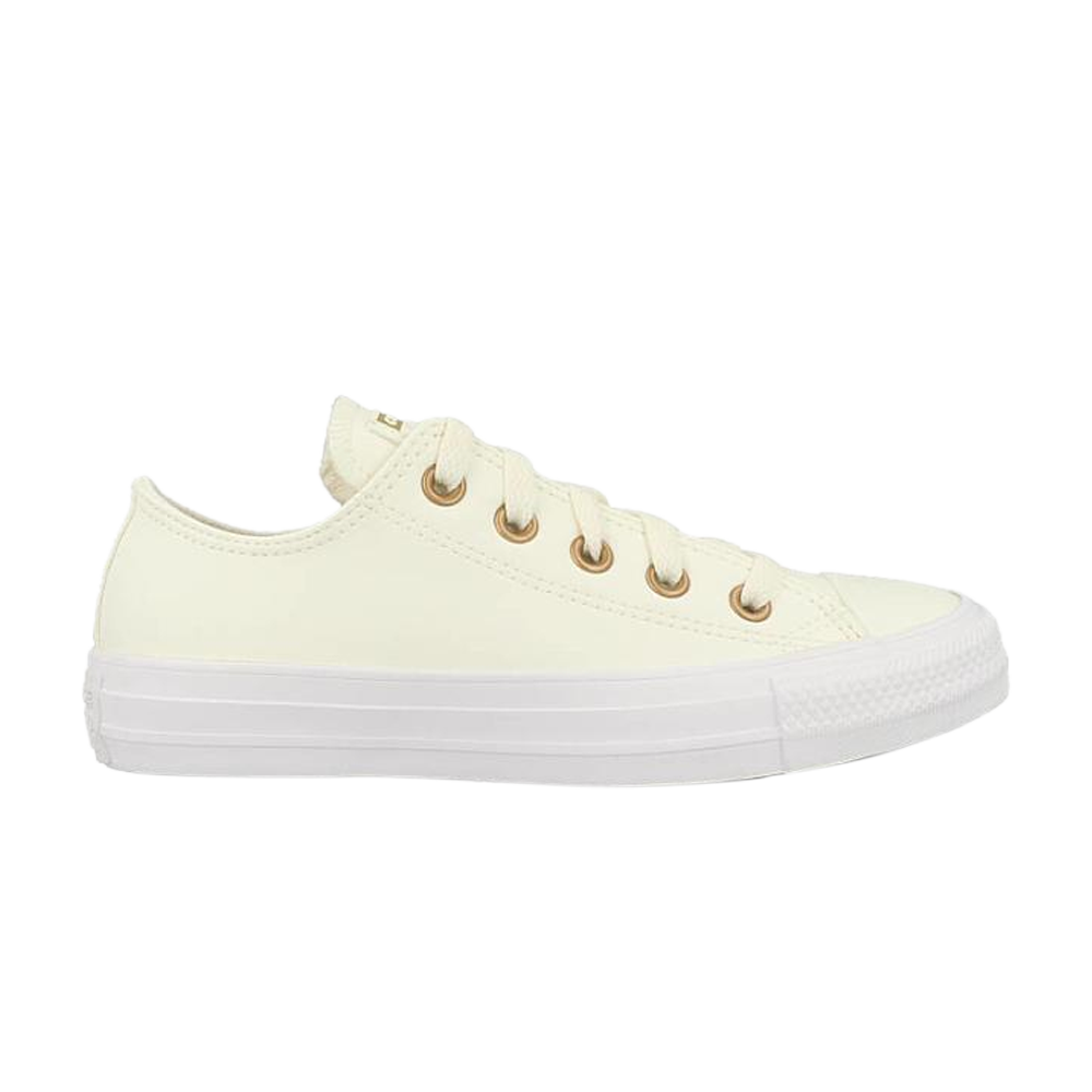 Pre-owned Converse Wmns Chuck Taylor All Star Low 'go Gold' In White