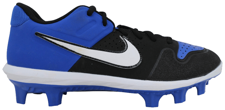 Buy Alpha Huarache Varsity Low MCS Black Game Royal AO7959 006 GOAT