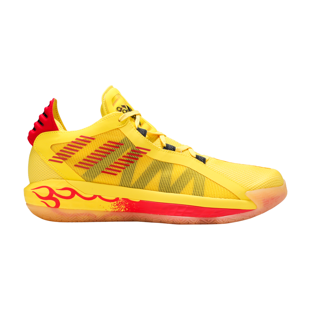 Pre-owned Adidas Originals Dame 6 Gca 'hot Rod' In Yellow