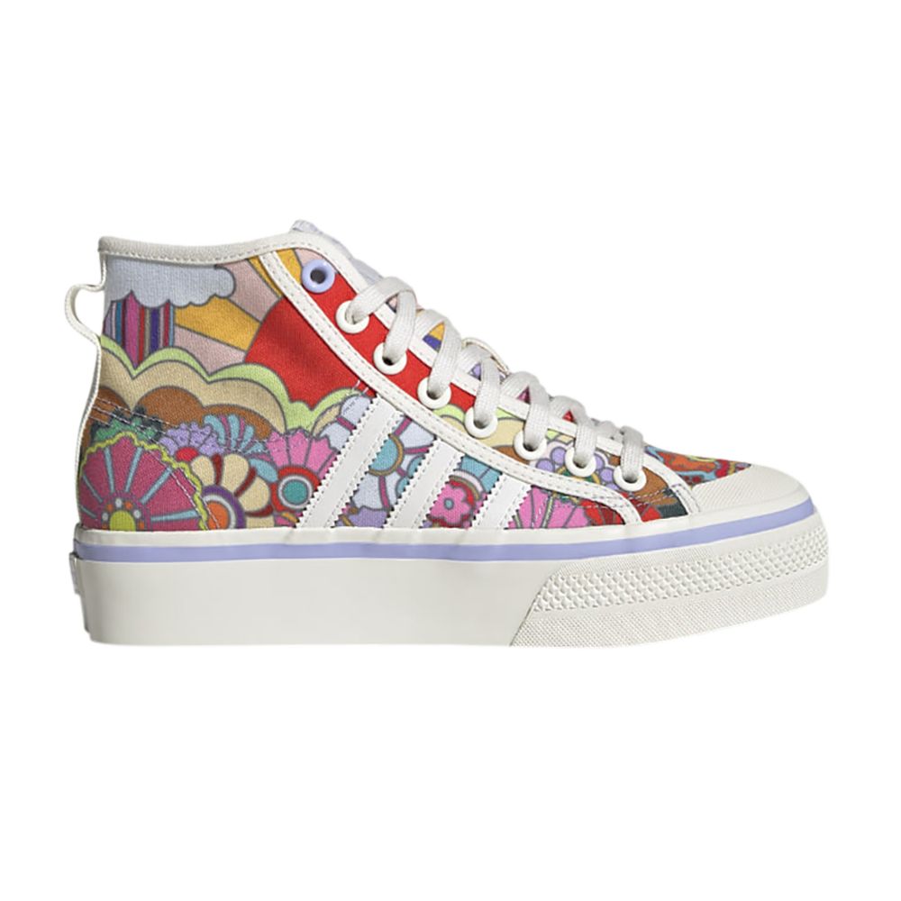 Pre-owned Adidas Originals Adidas Wmns Nizza Platform Mid 'floral' | Multi-color | Women's Size 6.5