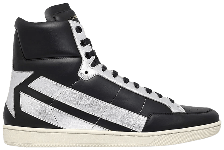 Saint Laurent Court Classic High Black Silver