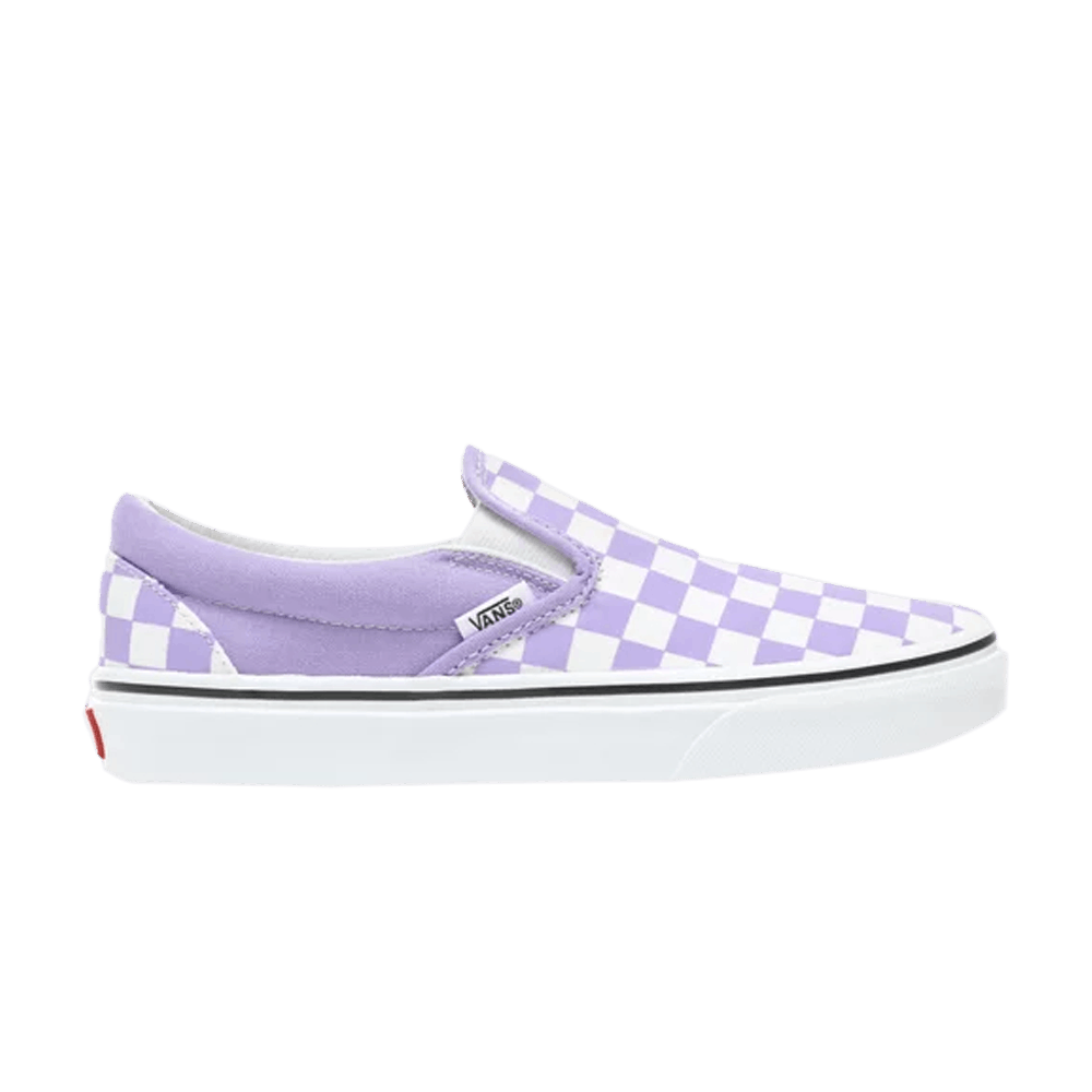 violet tulip checkered vans