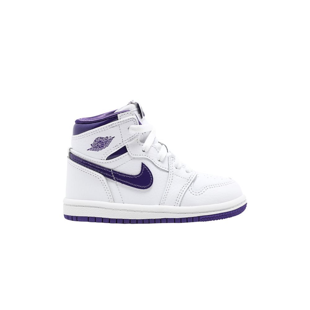 Air Jordan 1 Retro High OG TD 'Court Purple' | White | Infant Size 10
