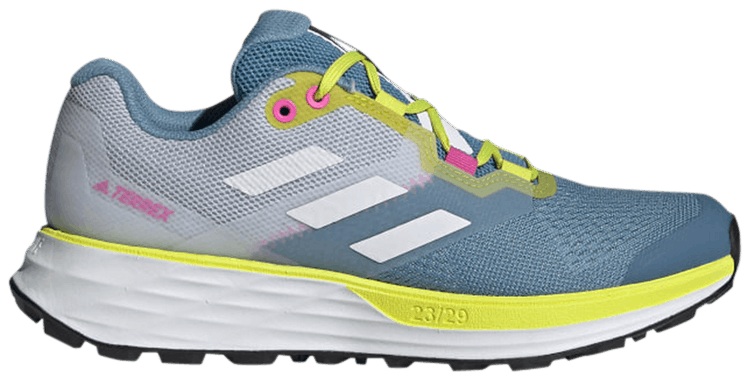 Adidas Wmns Terrex Two Flow Trail Hazy Blue Acid Yellow