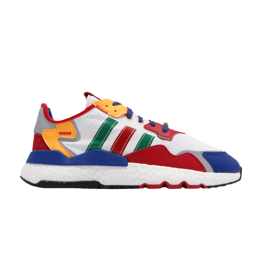 Pre-owned Adidas Originals Nite Jogger 'white Scarlet Royal' In Multi-color