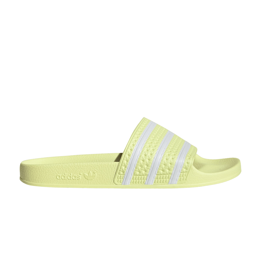 adilette slides yellow
