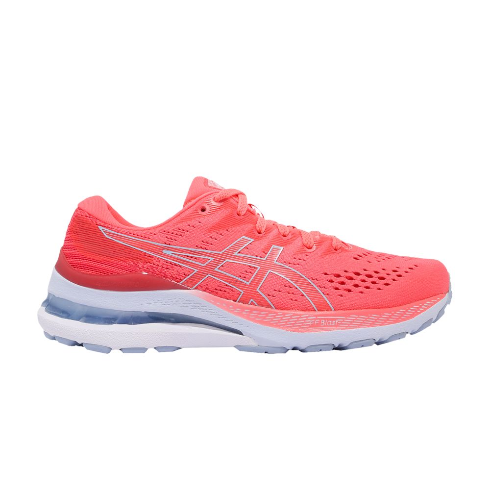 Pre-owned Asics Wmns Gel Kayano 28 Wide 'blazing Coral Mist' In Pink