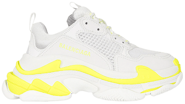 Buy Balenciaga Wmns Triple S Sneaker White Fluo Yellow 524039 W2CA3 7390 GOAT AU