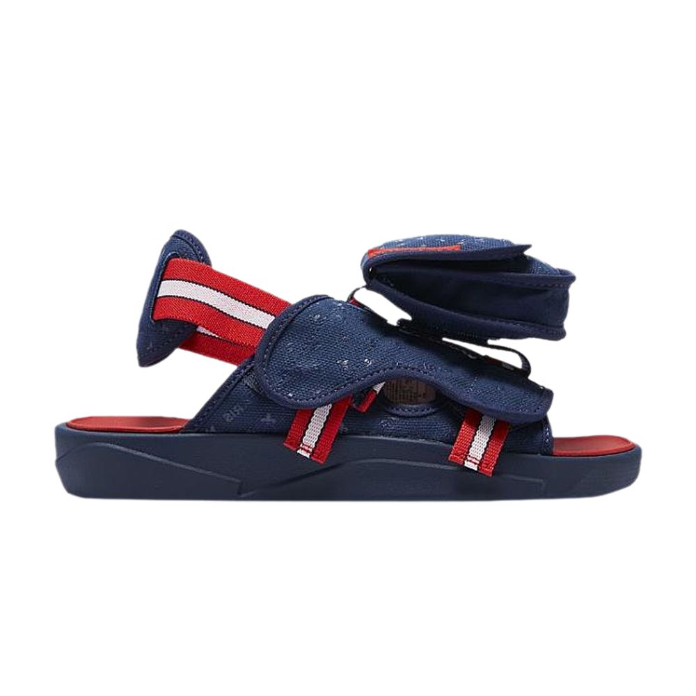 Paris Saint-Germain x Jordan LS Slide 'Midnight Navy Red' | Blue | Men's Size 12