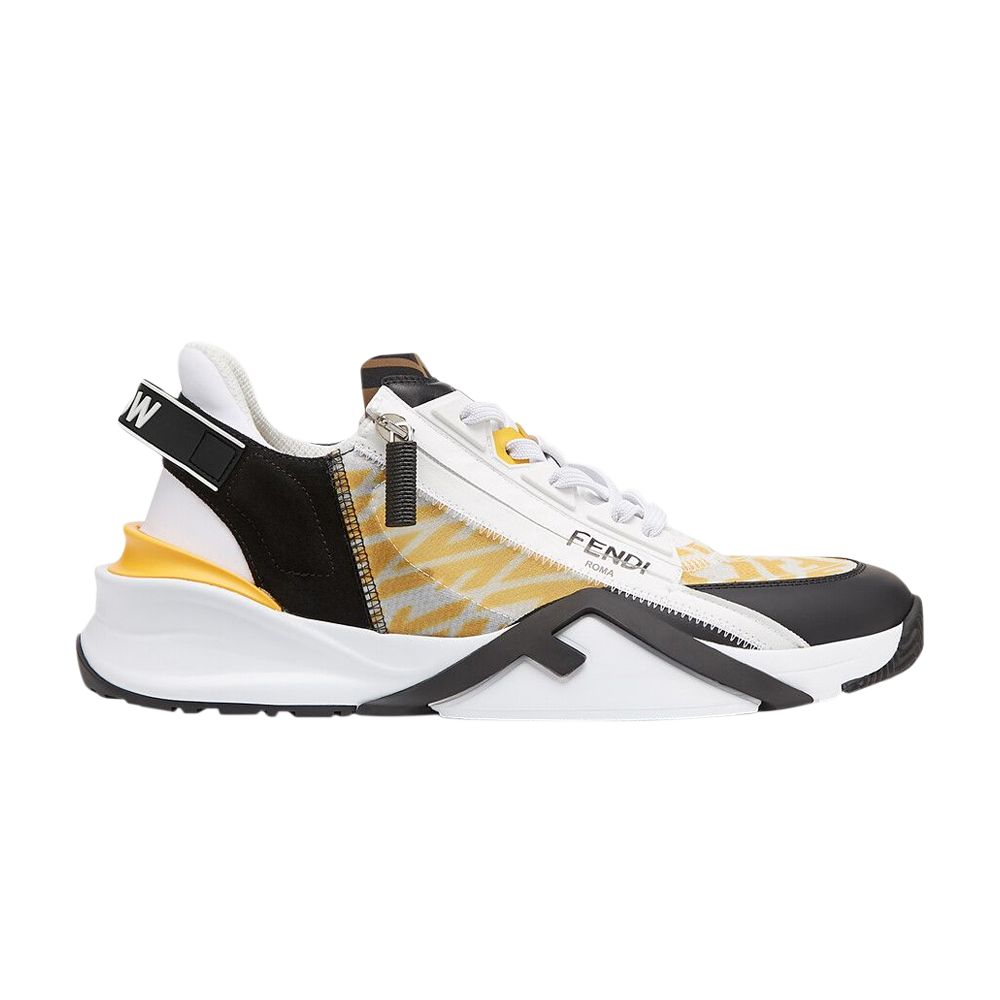 Pre-owned Fendi Flow Ff Motif Slip-on 'yellow'